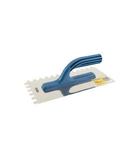 Hladítko nerezové MASTERTOOL 125*270 mm zub 10x10 mm plastová rukojeť 08-2127