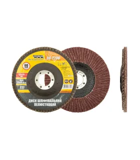 Kotouč brusný lamelový MASTERTOOL Т27 P60 125*22 mm 08-2206