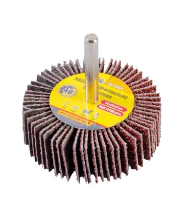 Válec lamelový brusný MASTERTOOL 60*20 mm P40 s hřídelí 6 mm 08-2264
