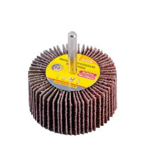 Válec lamelový brusný MASTERTOOL 60*30 mm P40 s hřídelí 6 mm 08-2274
