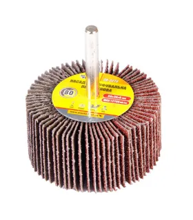 Válec lamelový brusný MASTERTOOL 60*30 mm P80 s hřídelí 6 mm 08-2278