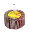 Válec lamelový brusný MASTERTOOL 60*30 mm P80 s hřídelí 6 mm 08-2278