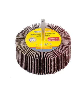 Válec lamelový brusný MASTERTOOL 80*30 mm P80 s hřídelí 6 mm 08-2288