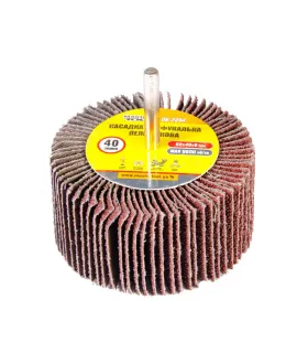 Válec lamelový brusný MASTERTOOL 80*40 mm P40 s hřídelí 6 mm 08-2294