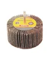 Válec lamelový brusný MASTERTOOL 80*40 mm P60 s hřídelí 6 mm 08-2296