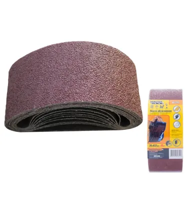 Pás brusný MASTERTOOL 76*457 mm P120 10 ks 08-2312