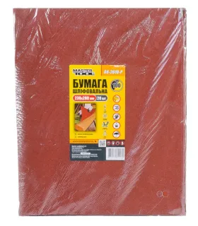 Papír brusný voděodolný MASTERTOOL 230*280 mm P100 20 ks 08-2610-Р