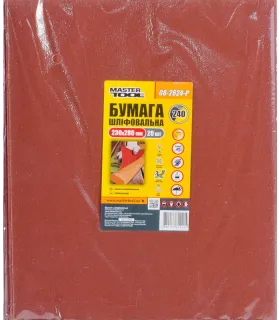 Papír brusný voděodolný MASTERTOOL 230*280 mm P240 20 ks 08-2624-Р