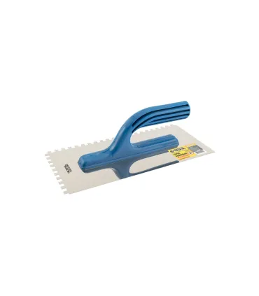 Hladítko nerezové MASTERTOOL 125*270 mm zub 6x6 mm plastová rukojeť 08-2826