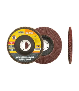 Kotouč brusný lamelový MASTERTOOL Т29 P60 125*22 mm 08-3206