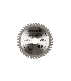 Kotouč pilový na řezání dřeva MASTERTOOL zuby z karbidu wolframu 125*22, 2*40Т 08-7124