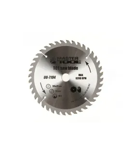 Pilový kotouč na řezání dřeva MASTERTOOL zuby z karbidu wolframu 185*20*40Т, adaptér 20-16 08-7194
