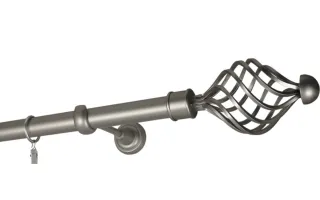 Garnýže jednoduché Ø25 mm satin nickel 